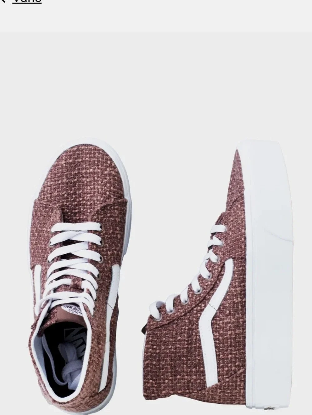 Vans chunky white